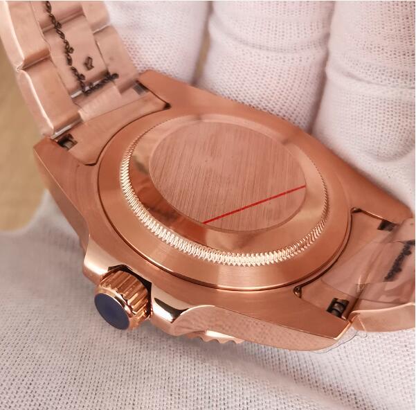 Men's mechanical watch in rose gold with a diameter of 40mm and equipped with a Japanese NH35 movement