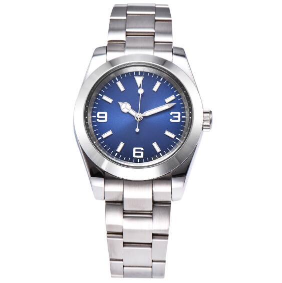 Men's Mechanical Watch 40mm Blue Treasure Mirror Fully Automatic Movement Diving Kong Ba Series Watch