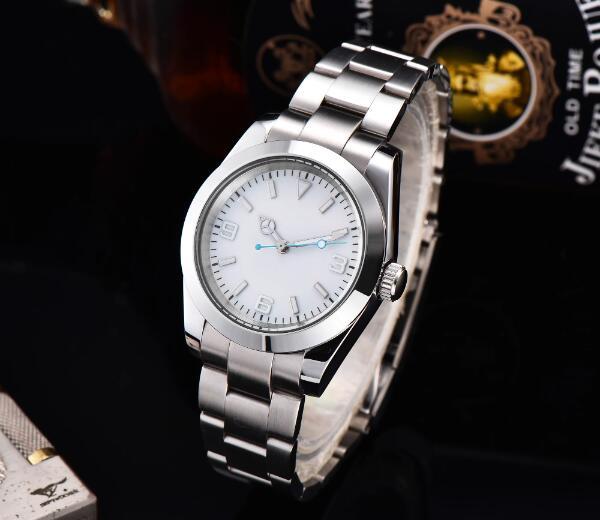 Men's mechanical watch 40mm Blue Treasure mirror fully automatic movement diving watch white