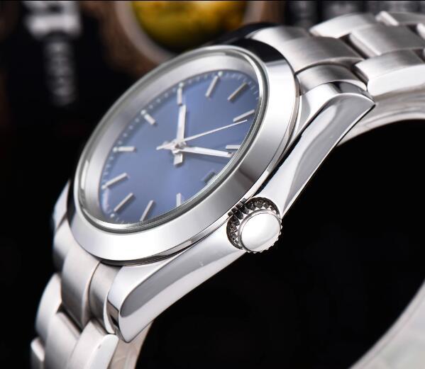 Men's mechanical watch 40mm Blue Treasure mirror fully automatic movement diving watch blue