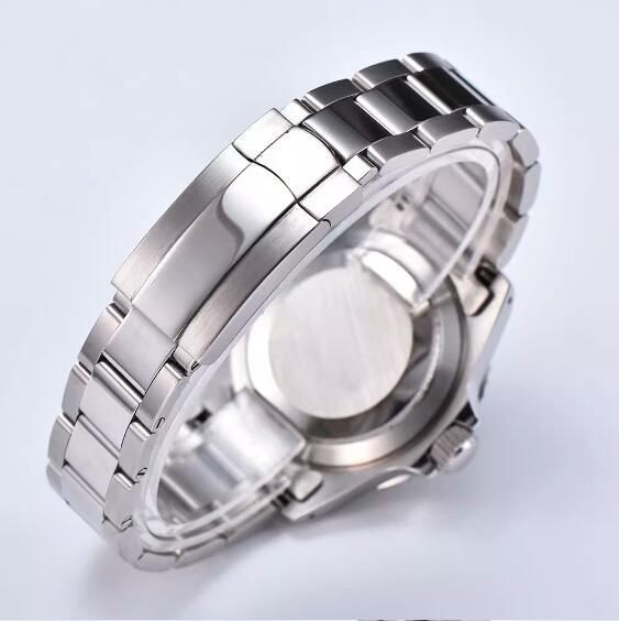 Men's automatic mechanical watch 40mm steel shell aluminum luminous frame bracelet silk bracelet