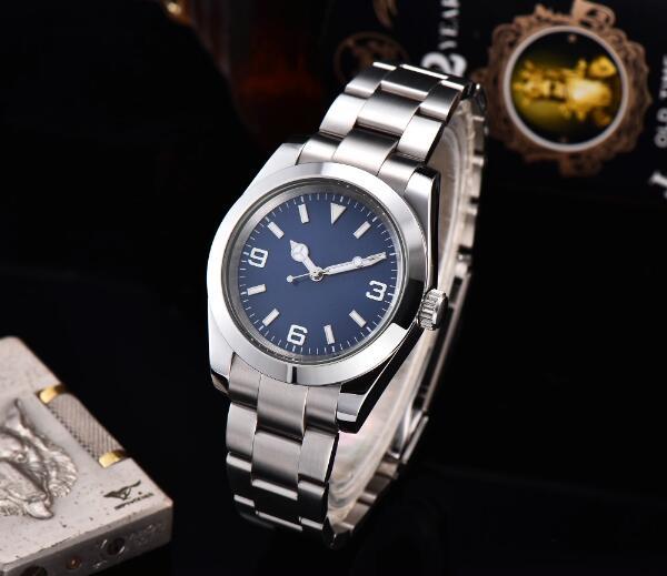 Men's Mechanical Watch 40mm Blue Treasure Mirror Fully Automatic Movement Diving Kong Ba Series Watch