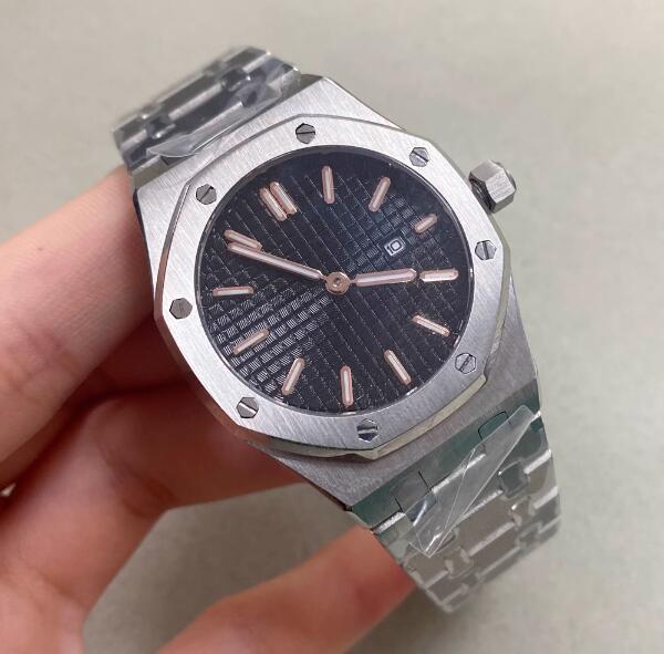 31MM minimalist women's octagonal stainless steel quartz watch with green luminous dial and Japanese VJ24 quartz movement