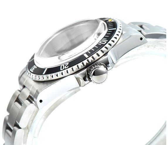 Modified mechanical watch with a 39.5mm vintage stainless steel case and acrylic mirror, paired with a fully automatic movement from China