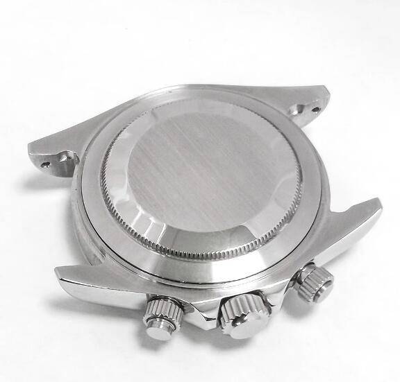 Men's quartz watch timing code 39mm stainless steel case sapphire glass+stainless steel strap VK63 movement