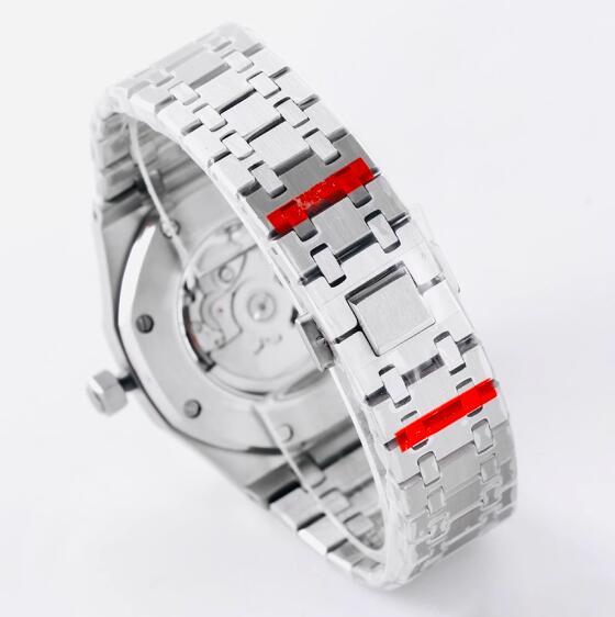 Men's mechanical watch with 41mm stainless steel case and deep blue dial