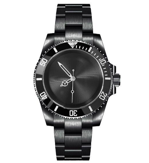 Mechanical watch PVD black 40mm stainless steel case with blue sapphire glass dial paired with NH35 movement