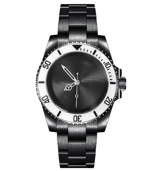 Mechanical watch PVD black 40mm stainless steel case with blue sapphire glass dial paired with NH35 movement