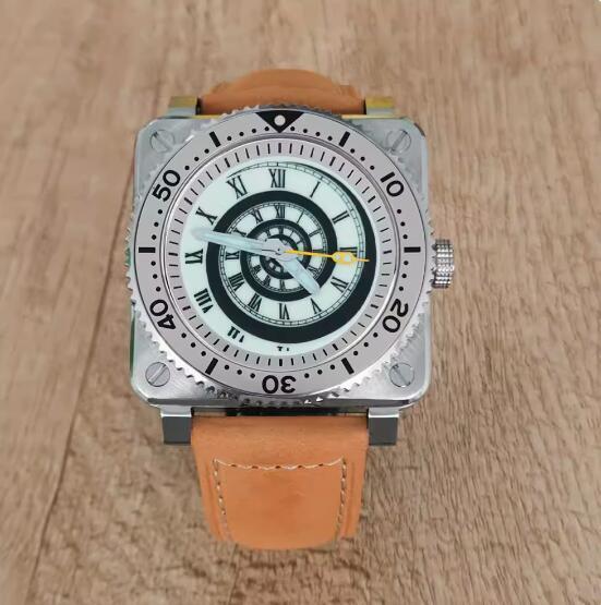 Men's Watch 42MM Precision Steel Square Thread Green Glow Text Assembly Japanese NH35 Movement