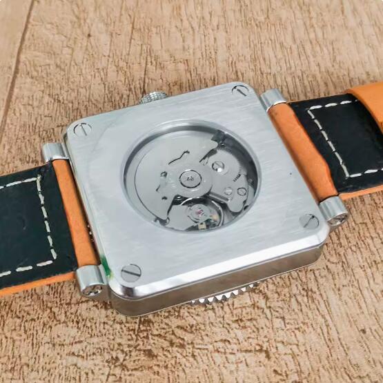 Men's Watch 42MM Precision Steel Square Thread Green Glow Text Assembly Japanese NH35 Movement