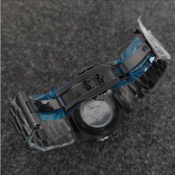 Men's Mechanical Watch 41MM Black Nautilus Style Sapphire Glass with NH35 Movement