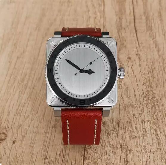 The new men's mechanical watch features a minimalist square and genuine leather strap with a Japanese NH35 movement