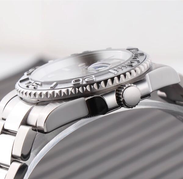Men's hollowed out mechanical watch with a 40mm stainless steel case and black ring finish, featuring NH70 mechanical movement