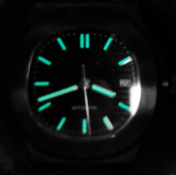 Men's Mechanical Watch 41MM Black Nautilus Style Sapphire Glass with NH35 Movement