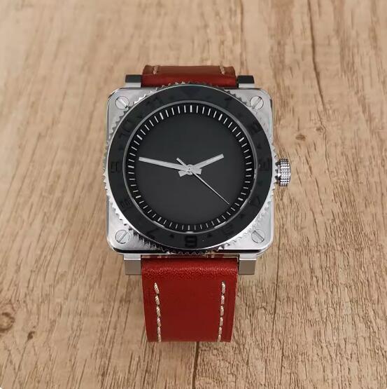 The new men's mechanical watch features a minimalist square and genuine leather strap with a Japanese NH35 movement