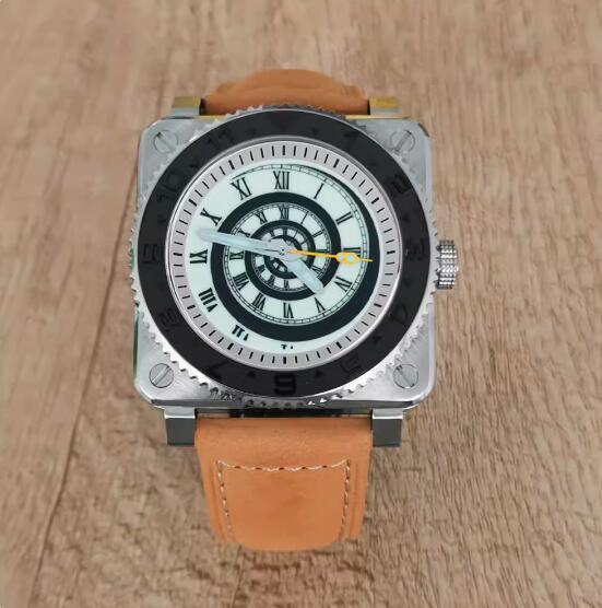 Men's Watch 42MM Precision Steel Square Thread Green Glow Text Assembly Japanese NH35 Movement
