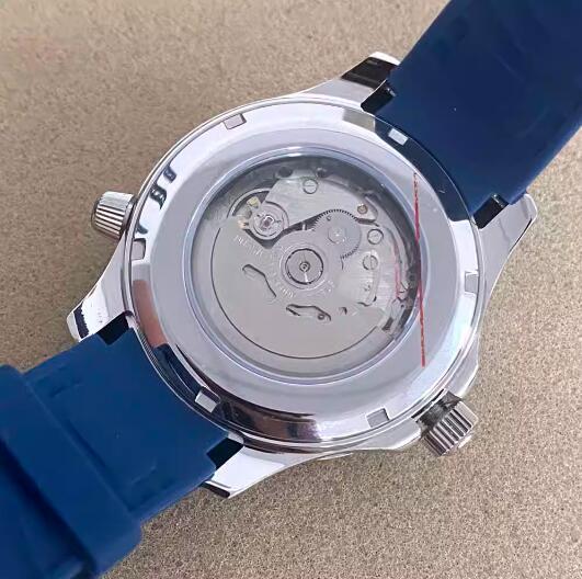 Men's Mechanical Watch High Precision New Stainless Steel Case Rubber Band Watch Blue Treasure NH35 Automatic Movement