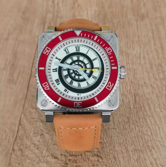 Men's Watch 42MM Precision Steel Square Thread Green Glow Text Assembly Japanese NH35 Movement