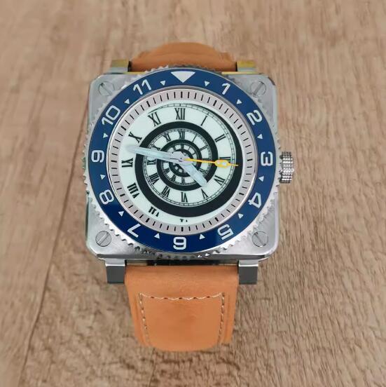 Men's Watch 42MM Precision Steel Square Thread Green Glow Text Assembly Japanese NH35 Movement