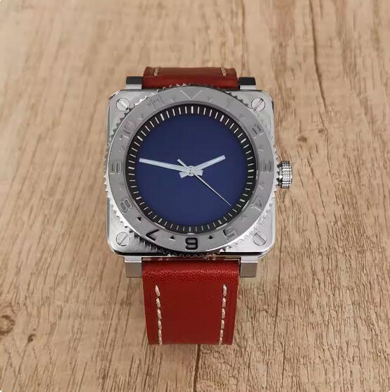 The new men's mechanical watch features a minimalist square and genuine leather strap with a Japanese NH35 movement