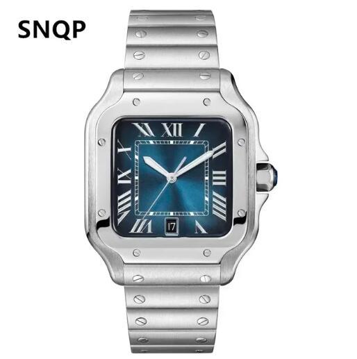New Green Leather Automatic Mechanical Watch Men Womens Stainless Steel Blue Black White Rome Gold Bezel Wristwatch
