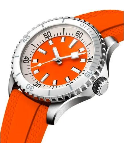 Luxury New Automatic Watch for Men Mechanical Watches SuperOcean Stainless Steel Black Blue Orange Rubber Sapphire Ceramic 42mm