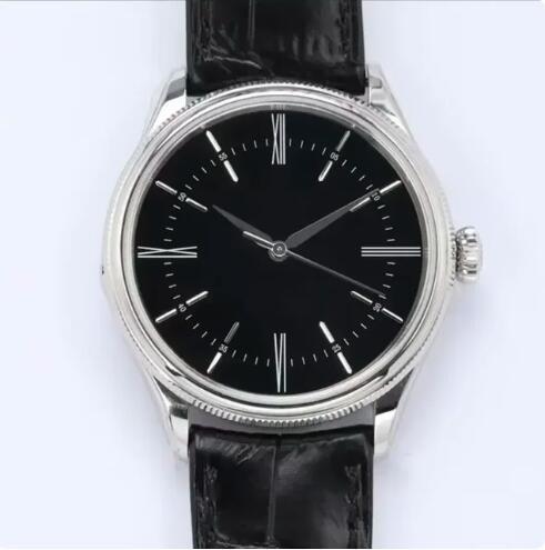 Luxury New Mens Mechanical Watch Automatic Black Leather Rose Gold CELLINIS Reloj Hombre