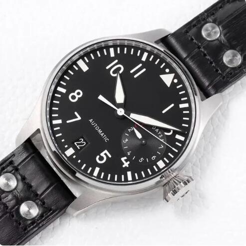 Luxury New Mens Mechanical Watch Automatic Big Pilots Blue Brown Leather Sport Watches