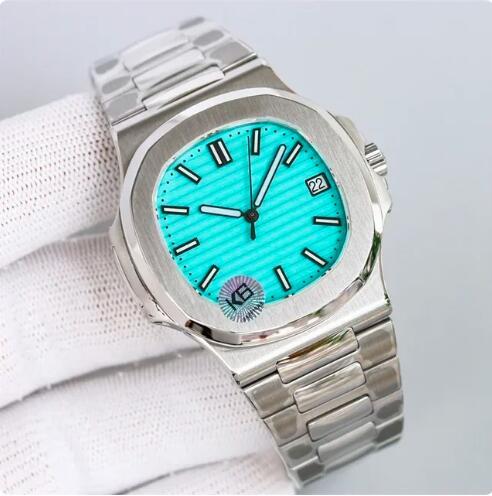 Luxury New Automatic Watch for Men Mechanical Watches 5711 Nautilus Stainless Steel Business Rose Gold Black Blue Luminous