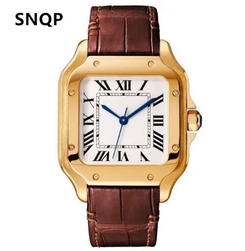 New Green Leather Automatic Mechanical Watch Men Womens Stainless Steel Blue Black White Rome Gold Bezel Wristwatch
