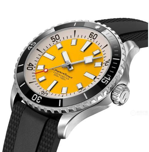 Luxury New Automatic Watch for Men Mechanical Watches SuperOcean Stainless Steel Black Blue Orange Rubber Sapphire Ceramic 42mm