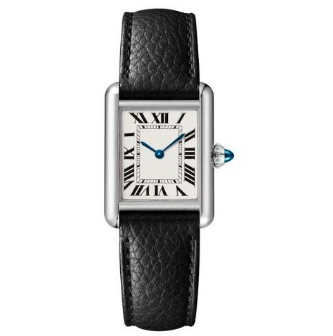 Luxury New Quartz Watch for Men Women Watches Stainless Steel Gold Silver Black Beather Female Ladies Tanks White Rome Dial