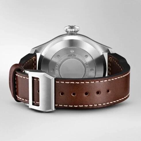 Luxury New Mens Mechanical Watch Automatic Big Pilots Blue Brown Leather Sport Watches