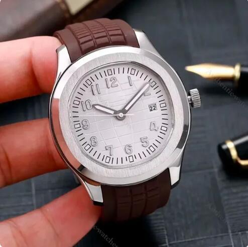 New Luxury Men Mechanical Watch Silver Rose Gold JUMBO Stainless Steel Automatic Watches Blue White Rubber Strap Sapphire