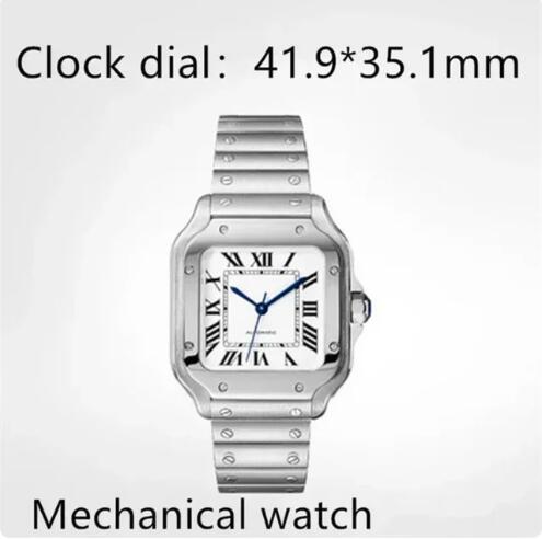 Luxury Men's Women's Watch Automatic Mechanical Quartz Sapphire Black Blue Couple Style Leather Ballon