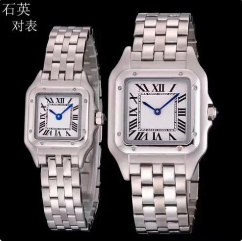 Luxury New Quartz Watch for Men Women Panthere Tank Cheetah Square Lady Girl Gold Watches Waterproof Roman Dial Ultrathin Female