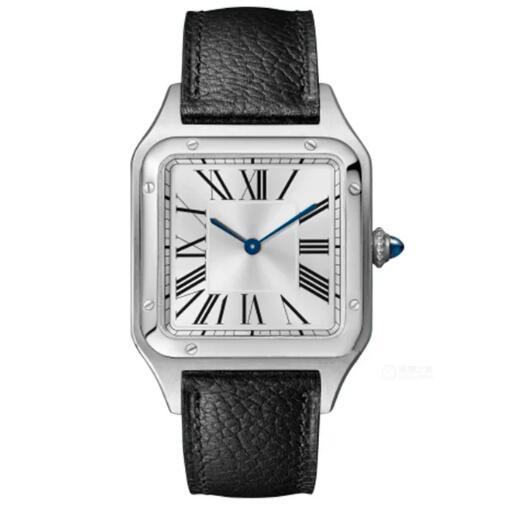 Luxury New Mens Women Watch Quartz Couple Rose Gold Black White Rome Dial Lover Leather Blue Reloj Hombre