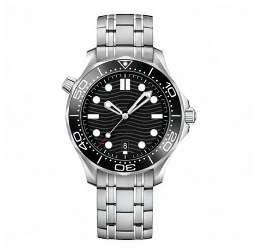 Luxury New Automatic Watch for Men Mechanical Watches Stainless Steel Bracelet Blue Black Ceramic Diver 300 Relogio Masculino