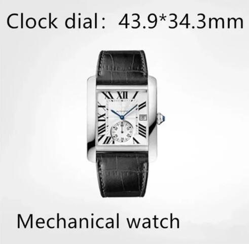 Luxury Men's Women's Watch Automatic Mechanical Quartz Sapphire Black Blue Couple Style Leather Ballon