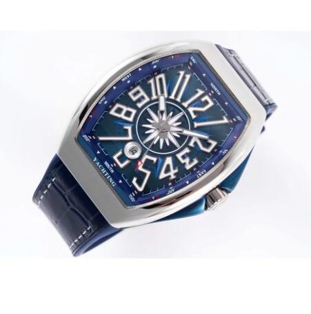 Luxury New V45 Mechanical Watch Automatic Blue Leather Reloj Hombre