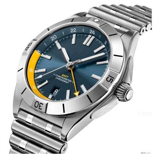2023 New Mens Automatic Mechanical Watch 904L Stainless Steel GMT Chronomat Super-LumiNova Green Blue Watches