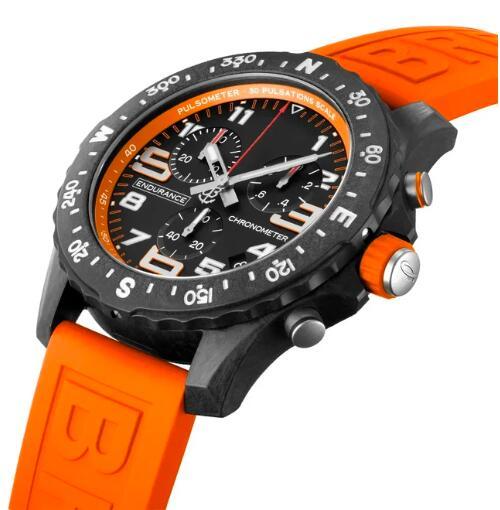 Luxury New MenRed Blue Rubber Quartz Watch Waterproof Chronograph Watches Montre Endurance Pro Avenger Sapphire Glass 44mm