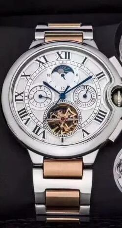 Luxury New Mens Mechanical Watch Automatic Tourbillion Skeleton Moon Phase Sport Watches