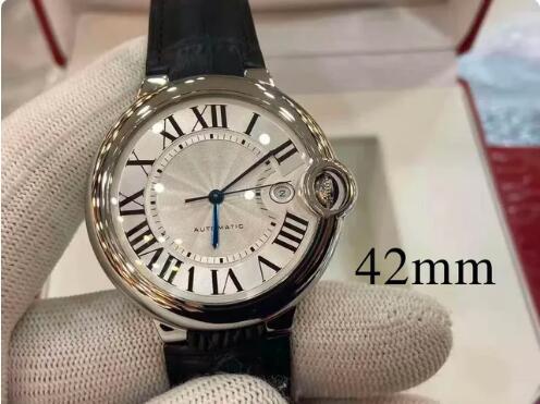Luxury New Mechanical Watch Mens Automatic Rome White Dial Fashion Watches