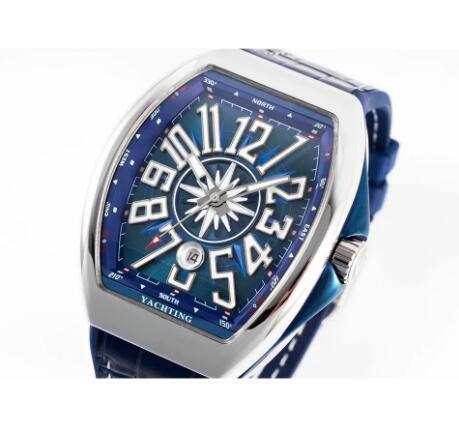 Luxury New V45 Mechanical Watch Automatic Blue Leather Reloj Hombre