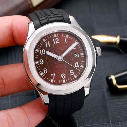 New Luxury Men Mechanical Watch Silver Rose Gold JUMBO Stainless Steel Automatic Watches Blue White Rubber Strap Sapphire