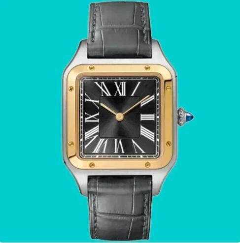 Luxury New Mens Women Watch Quartz Couple Rose Gold Black White Rome Dial Lover Leather Blue Reloj Hombre