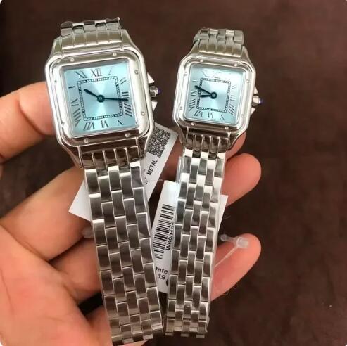 Luxury New Quartz Watch for Men Women Panthere Tank Cheetah Square Lady Girl Gold Watches Waterproof Roman Dial Ultrathin Female