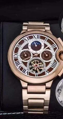 Luxury New Mens Mechanical Watch Automatic Tourbillion Skeleton Moon Phase Sport Watches
