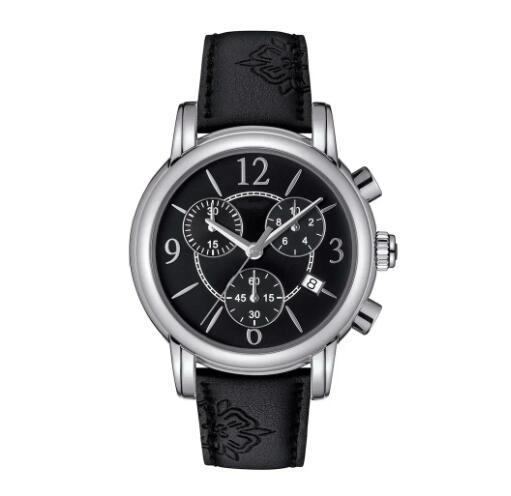 Luxury New Womens Watch Dressport Chronograph Quartz Ladies Black Leather Relogio Masculino